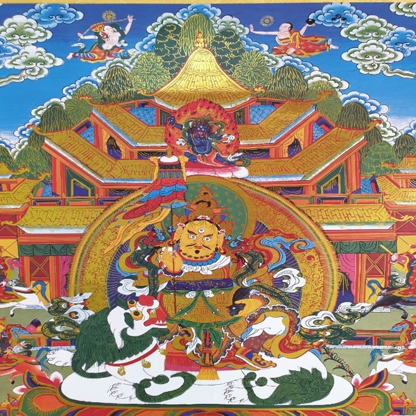 Tranh Thangka Bát Đại Hộ Pháp_120x80cm